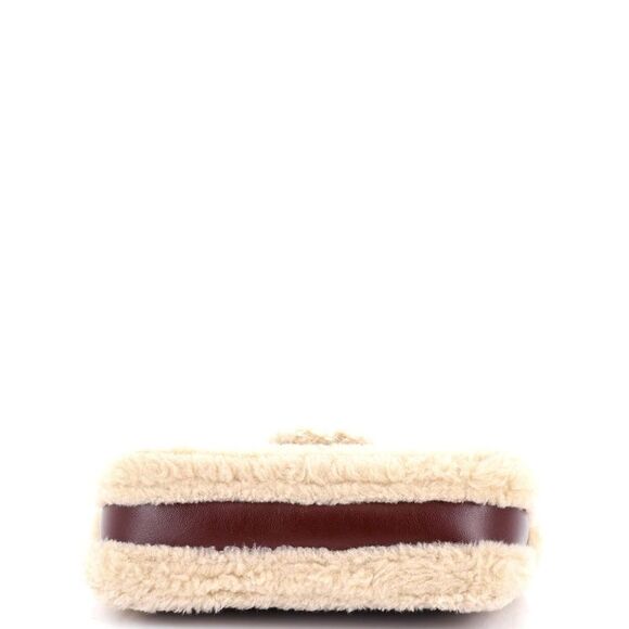 Gucci GG Marmont Flap Bag Diagonal Quilted Leather with Wool Trim Small - Picture 4 of 6